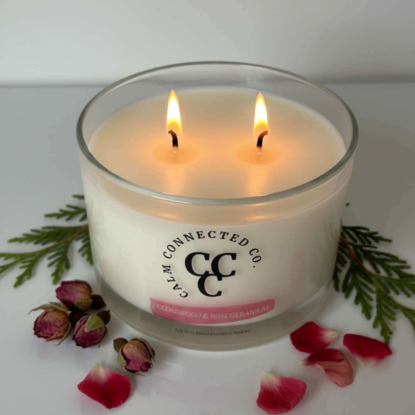 Cedarwood & Rose Geranium | Candle