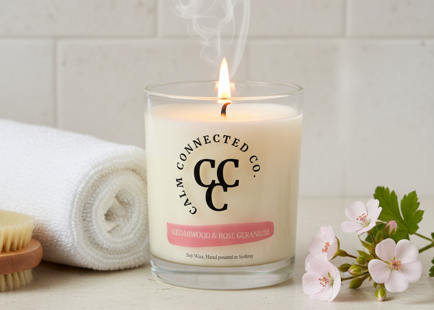 Cedarwood & Rose Geranium | Candle