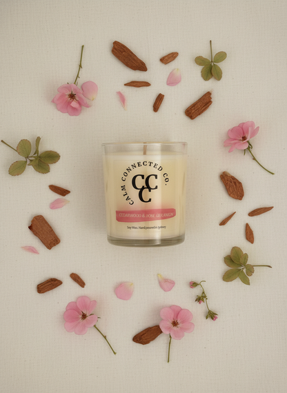 Cedarwood & Rose Geranium | Candle